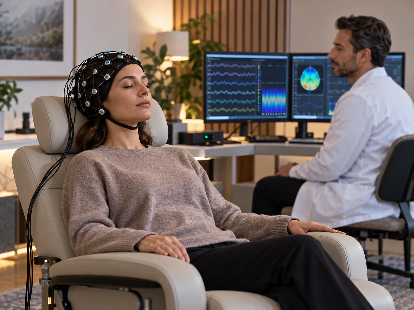 PTSD Neurophysiological Assessment & Neurofeedback research scene
