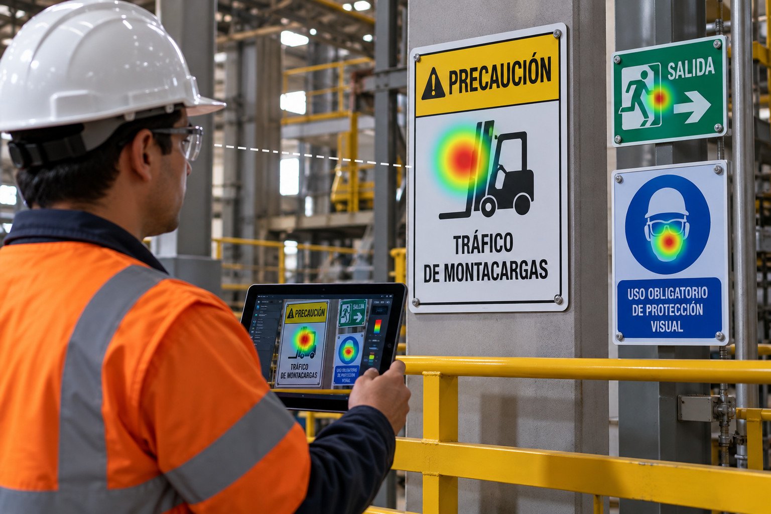 Industrial Signage Metrics research scene