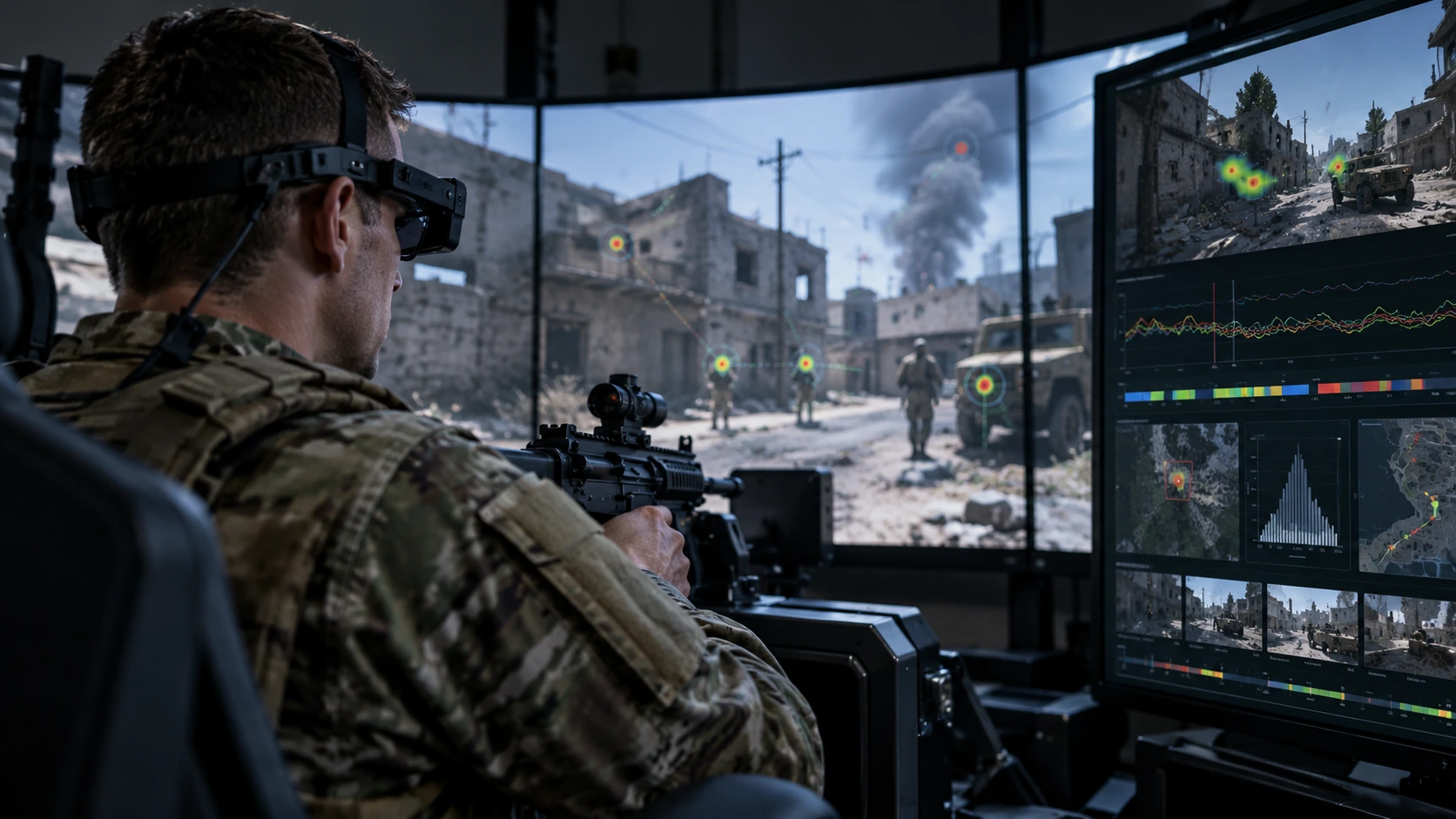 Simulation & VR Training Assessment research scene